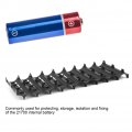 10 Pcs Abs Resin 21700 Battery Spacer Protecting Holder Cylindrical Cell Storage Bracket
