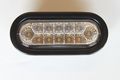 4 Pack Led Sealed Oblong Back Up Reverse Light Kits White 12 Diode Clear Lens Chrome Reflector With Grommet And Plug For Truck