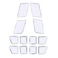 Xtremeamazing Car Door Memory Seat Lock Unlock Adjust Switch Button Cover Cap Trim Sticker Pack Of 12 
