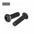 Uxcell M8x30mm Hex Socket Button Head Cap Bolts Screws Alloy Steel 10pcs