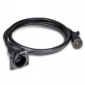 True Mods 8ft 7-pin Trailer Cord Extension Wire Cable 7-way Plug Wiring Harness Gooseneck Hitch Extender Plug-n-play 10-14awg 7 