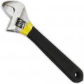 Toolusa 10 Steel Chrome Plated Adjustable Wrench Rubberized Handle Versatile Durable 