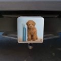 Poodle Puppy Dog Book Shelf Tow Trailer Hitch Cover Plug Insert