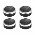 X Autohaux 4pcs Round Ac Air Outlet Vent Louvered Dashboard Electroplate Knob For Rv Bus Boat Yacht Caravan 87mm 75mm 