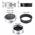 X Autohaux 4pcs Round Ac Air Outlet Vent Louvered Dashboard Electroplate Knob For Rv Bus Boat Yacht Caravan 87mm 75mm