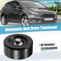 Uxcell Belt Tensioner Pulley Assembly Accessory Idler Tightener No 252864a000 For Chevrolet Trailblazer 2002-2005 Black Metal