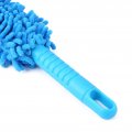 Qiilu Small Wheel Washing Brush Cleaning 16 8inch Microfiber Car Long Soft Flexible Wash Cleaner Tool