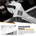 Auto Dynasty 4pcs Adjustable Wrenches Steel Wide Jaw Wrench Automotive Repair Set With Non-slip Handle For Home Garage And