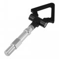 X Autohaux Black Aluminum Alloy Triangle Shape Front Rear Bumper Trailer Ring Eye Towing Tow Hook Screw For Audi A5 S5 Rs5