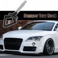 X Autohaux Black Aluminum Alloy Triangle Shape Front Rear Bumper Trailer Ring Eye Towing Tow Hook Screw For Audi A5 S5 Rs5