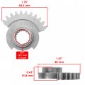Caltric Gear Sector For Polaris Ranger Xp 700 800 900 2006-2019 Sidexside