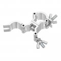 Uxcell Light Truss Clamps Aluminum Alloy Stage Lighting Pipe O Clamp For 0 94-1 02inch Od Tube Max Load 15lb Double Buckle 1pcs