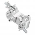 Uxcell Light Truss Clamps Aluminum Alloy Stage Lighting Pipe O Clamp For 0 94-1 02inch Od Tube Max Load 15lb Double Buckle 1pcs