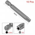 Uxcell 10 Pcs T40 Magnetic Torx Screwdriver Bits 1 4 Inch Hex Shank 2-inch Length S2 Security Tamper Proof Screw Driver Kit