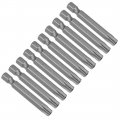 Uxcell 10 Pcs T40 Magnetic Torx Screwdriver Bits 1 4 Inch Hex Shank 2-inch Length S2 Security Tamper Proof Screw Driver Kit