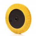 Cubitron Scotch-brite Tm Radial Bristle Brush Aluminum Oxide 6000 Rpm 8 Diameter X 1 Width 80 Grit Yellow Pack Of
