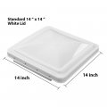 G-plus New 1pc White Roof Vent Cover 14 X Compatible With Ventline Vents Prior To 2008 And Elixir Starting 1994