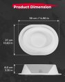Kemimoto Pairs Of 6x9 Speaker Pods Universal Boxes Enclosures Speakers Compatible With Utv Rv Car Boat Trunk Trailer White 2pcs