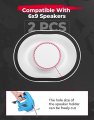 Kemimoto Pairs Of 6x9 Speaker Pods Universal Boxes Enclosures Speakers Compatible With Utv Rv Car Boat Trunk Trailer White 2pcs