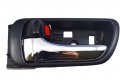 Pt Auto Warehouse To-2469ma-lh Inside Interior Inner Door Handle Black Housing With Chrome Lever Driver Side 