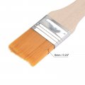 Uxcell 6 Paint Brush 1 Width Soft Nylon Bristle With Wood Handle For Wall Cabinets Fences Yellow 12pcs