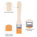 Uxcell 6 Paint Brush 1 Width Soft Nylon Bristle With Wood Handle For Wall Cabinets Fences Yellow 12pcs