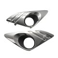 Saihisday 5212706310 Set Of 2 Fog Light Cover Bezel Trim Pair With Hole Silver Replacement For Toyota Camry Xle Le L 2012 2013 