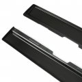 Hecasa Side Skirts Compatible With 2010-2015 Chevy Camaro Lt Ls Ss Model Plastic Body Kit Glossy Black Pair
