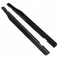 Hecasa Side Skirts Compatible With 2010-2015 Chevy Camaro Lt Ls Ss Model Plastic Body Kit Glossy Black Pair