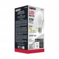 Satco 6 Pack Dimmable Led Filament Lamps S12413 High Lumens 5 Watt A19 Soft White 3000k Medium Base 90 Cri 120 Volt For Use At