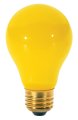 Satco S3938 60 Watt A19 Incandescent Yellow Bug Light Bulb 2-pack 