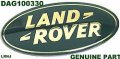 Land Rover Range P38 Grille Badge Gold On Green Genuine Dag100330