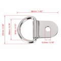 X Autohaux 20pcs Silver Tone D Shape Tie Down Anchors Lashing Rings For Car Truck Trailer Cargo Rv Boats