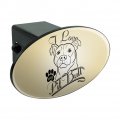 I Love My Pit Bull Oval Tow Trailer Hitch Cover Plug Insert