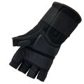 Proflex 910 Impact Protection Work Gloves Padded Palm Half-finger Wrist Support Black Medium Pack Of 1 