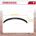 Hecasa Rear Spoiler Trunk Wing Compatible With 2017-2023 Tesla Model 3 Abs Gloss Black
