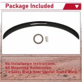 Hecasa Rear Spoiler Trunk Wing Compatible With 2017-2023 Tesla Model 3 Abs Gloss Black