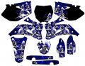 2008-2009 Yz 250 F 4-stroke Jester Blue Senge Graphics Complete Kit For Yamaha 