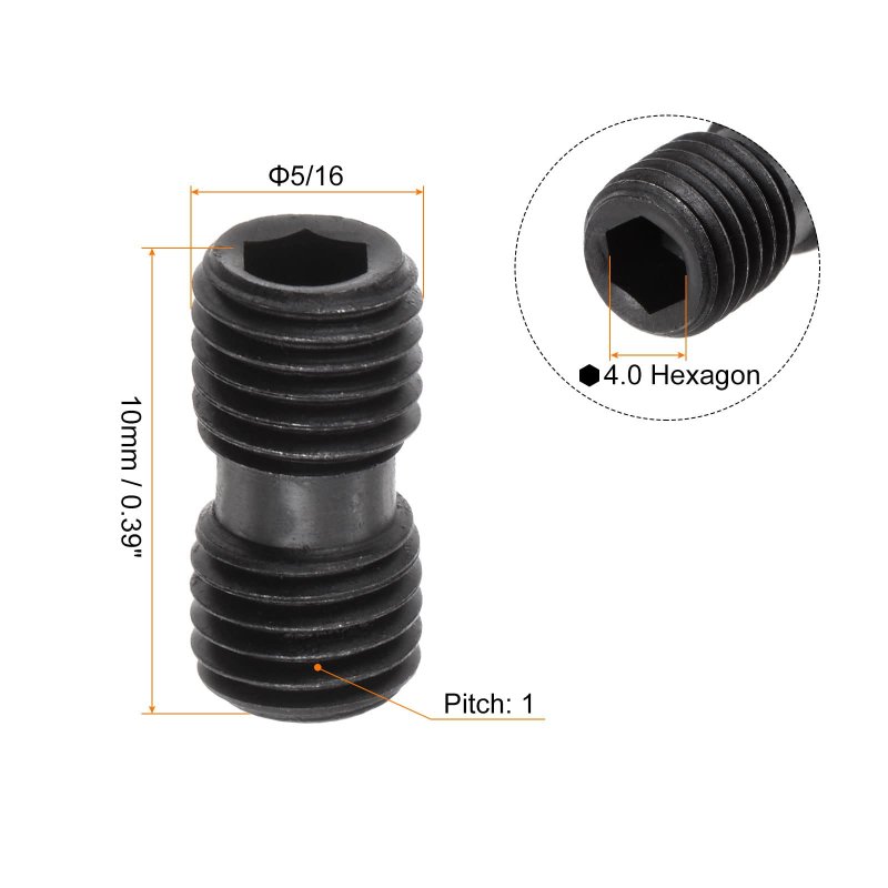 5 16-24x16 Hex Head Set Screws For Cnc Lathe Turning Tool Holder 5pcs