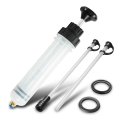 Universal 200cc Fluid Extractor With Automotive Siphon Pump Fill Syringe Extension Hose Hand Vacuum Fits Motorcycles Atvs Boats 