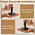 10 Pcs 3 4 In X 2 Galvanized Male Threaded Pipes Black Pre Cut Plumbing Pipe Fittings For Diy Furniture Shelving Table And Home