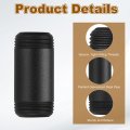 10 Pcs 3 4 In X 2 Galvanized Male Threaded Pipes Black Pre Cut Plumbing Pipe Fittings For Diy Furniture Shelving Table And Home