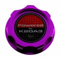 Vms Racing Purple Oil Cap With Powered By K20a3 Emblem In Cnc Machined Billet Aluminum Compatible Honda Civic Si Sir 2 0 Ivtec