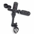Smt Motorcycle Black Long Angled Adjustable Peg Mounting Kit Wing Zombie Sull Footrest For V-star Roadstar Suzuki Boulevard