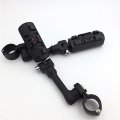 Smt Motorcycle Black Long Angled Adjustable Peg Mounting Kit Wing Zombie Sull Footrest For V-star Roadstar Suzuki Boulevard