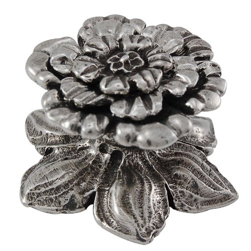 Vicenza Designs Kb1195 Carlotta Primavera Knob Large Vintage Pewter