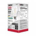 Satco 6 Pack Dimmable Led Filament Lamps S12417 High Lumens 8 Watt A19 Clear Medium Base 4000k 90 Cri 120 Volt For Use At
