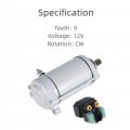 Gxywady Motorcycle Starter Replacement For Suzuki Vl1500 Vl1500b 1998-2004 With Relay Solenoid