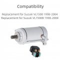 Gxywady Motorcycle Starter Replacement For Suzuki Vl1500 Vl1500b 1998-2004 With Relay Solenoid