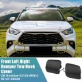 Uxcell 1 Pair Unpainted Front Left Right Bumper Tow Hook Cover For Toyota Highlander 2020-2023 Eye Cap No 52128-0e933